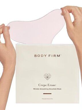 BODY FIRM Crepe Erase Wrinkle Silicone Mask, Anti-Aging Skin Firming & Tightenin